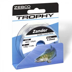 Fir monofilament Zebco Trophy Zander Grey 0.30mm 6.9kg 300m Fir monofilament Zebco Trophy Zander Grey 0.30mm 6.9kg 300m