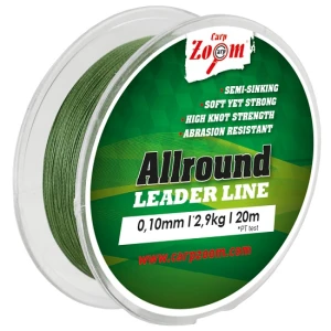 FIR CARP ZOOM TEXTIL LEADER ALLROUND 20m 0.22mm Gri FIR CARP ZOOM TEXTIL LEADER ALLROUND 20m 0.22mm Gri