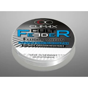 FIR FLUOROCARBON CLIMAX CULT FEEDER INVISIBLE HOOKLINK 25M 0.26mm 5.0kg FIR FLUOROCARBON CLIMAX CULT FEEDER INVISIBLE HOOKLINK 25M 0.26mm 5.0kg