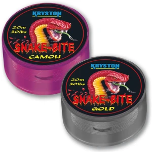 FIR TEXTIL KRYSTON SNAKEBITE COATED HOOKLINK 20m 30lb Gold Brown