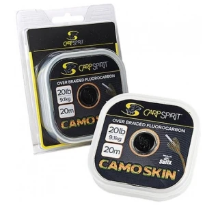 Fir Fluorocarbon Carp Spirit cu Camasa Camo Skin Weed Green 20m 15lbs 6.80kg Fir Fluorocarbon Carp Spirit cu Camasa Camo Skin Weed Green 20m 15lbs 6.80kg