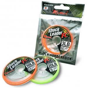 Fir Fluorocarbon MOMOI Shock Leader, Transparent, 0.330mm, 7.26kg, 20m