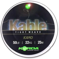 Fir Leadcore Korda Kable Tight Weave, Kamo, 50lbs, 7m