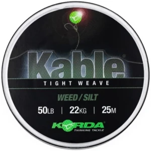 Fir Leadcore KORDA Kable Tight Weave, Weed Silt, 50lbs, 25m Fir Leadcore KORDA Kable Tight Weave, Weed Silt, 50lbs, 25m