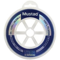 Fir Mustad Thor Fluorocarbon Leader, Clear, 0.33mm, 6.8kg, 30m