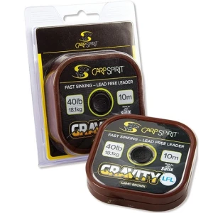 Fir Textil Carp Spirit Inaintas Gravity Lead Free 40lbs 10m 20.40kg Camo Brown