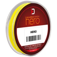 Fir Textil Delphin Hero 4 Galben Fluo, 0.30mm, 20.40kg, 15m