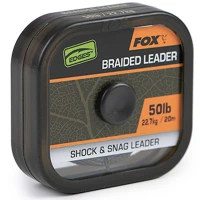 Fir Textil Fox Naturals Braided Leader, 20m, 50lb/22.7kg Fir Textil Fox Naturals Braided Leader, 20m, 50lb/22.7kg