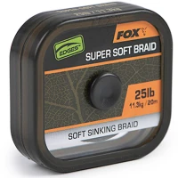 Fir Textil Fox Naturals Soft Braid Hooklength, 20m, 25lb/11.3kg Fir Textil Fox Naturals Soft Braid Hooklength, 20m, 25lb/11.3kg