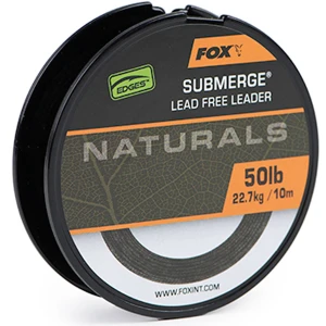 Fir Textil Fox Naturals Submerge Leader, 10m, 50lb/22.7kg Fir Textil Fox Naturals Submerge Leader, 10m, 50lb/22.7kg