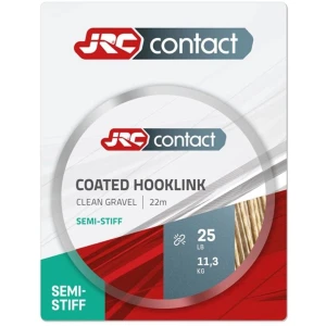 Fir Textil JRC Contact Coated Hooklink Semi Stiff, Clear Gravel, 11.3kg, 25lbs, 22m