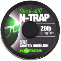 Fir Textil Korda N-trap Semi Stiff Coated, Silt, 15lbs, 20m