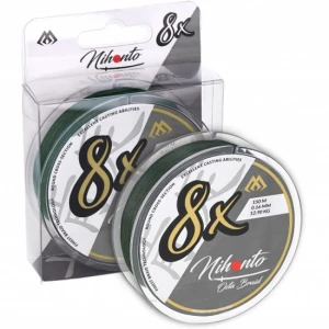 Fir Textil MIKADO Nihonto Octa Braid,  Green, 0.23mm, 20.8kg, 10m Fir Textil MIKADO Nihonto Octa Braid,  Green, 0.23mm, 20.8kg, 10m