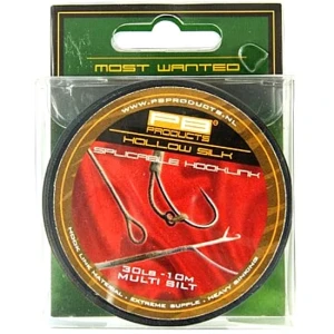 Fir Textil PB PRODUCTS Hollow Silk Spliceable Hooklink, Multi Silt, 30lbs, 10m Fir Textil PB PRODUCTS Hollow Silk Spliceable Hooklink, Multi Silt, 30lbs, 10m