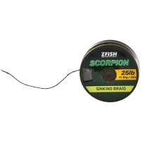 Fir Textil Zfish Scorpion Sinking Braid, Brown Camouflage, 11.3kg, 25lb, 10m