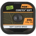 Fir Textil cu Camasa Fox Naturals Coretex Soft, Verde Inchis, 20m, 20lb/9.1kg