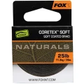 Fir Textil cu Camasa Fox Naturals Coretex Soft, Verde Inchis, 20m, 25lb/11.3kg Fir Textil cu Camasa Fox Naturals Coretex Soft, Verde Inchis, 20m, 25lb/11.3kg