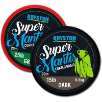 Fir Textil cu Camasa Kryston Super Mantis Coated Braid, Dark Silt, 20m, 15lbs Fir Textil cu Camasa Kryston Super Mantis Coated Braid, Dark Silt, 20m, 15lbs