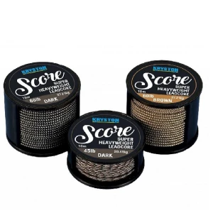 Fir textil Kryston Score Heavyweight Leadcore Muddy Brown 45lb/10m