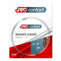 Leadcore Jrc Contact Braided Leader, Deep Silt, 29.5kg, 65lbs, 11m