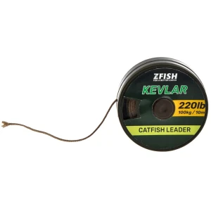 Leadcore Zfish Kevlar Braid, Brown, 80kg, 10m