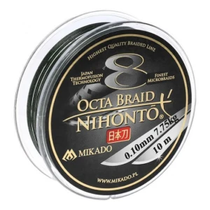 Fir Textil Mikado Nihonto Octa Braid Black 10m, 0.16mm, 12.9kg
