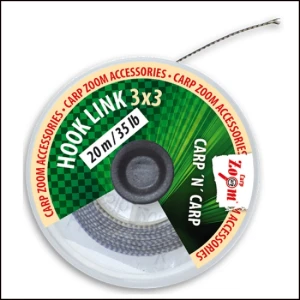 FIR TEXTIL CARP ZOOM HOOKLINK 3x3 MARO 15LB 20M FIR TEXTIL CARP ZOOM HOOKLINK 3x3 MARO 15LB 20M