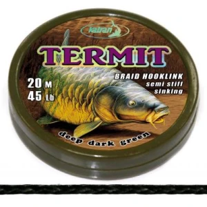 KATRAN Braided hook links TERMIT 45Lb 20 M/45Lb/20 M/deep dark green