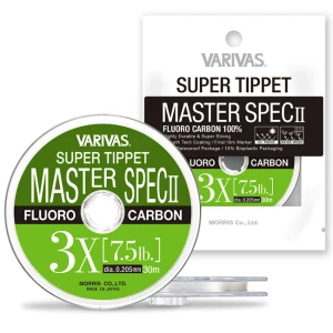 FIR MONOFILAMENT FLY VARIVAS  SUPER TIPPET MASTER  SPEC ll FLUORO 3X 30m 0.205mm 7.5lb FIR MONOFILAMENT FLY VARIVAS  SUPER TIPPET MASTER  SPEC ll FLUORO 3X 30m 0.205mm 7.5lb