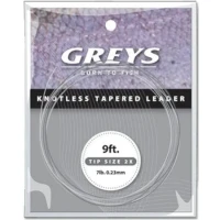 Fir Inaintas Conic Copolymer GREYS Greylon Knotless Tapered Leaders, 0.10mm, 2.7m