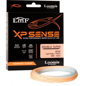 SNUR LMF XP SENSE FLY LINE-DOUBLE TAPER DT4F / FT100-30.5m / LIGHT WATER / PEACH SNUR LMF XP SENSE FLY LINE-DOUBLE TAPER DT4F / FT100-30.5m / LIGHT WATER / PEACH