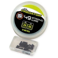 Fir Struna FOX RAGE 49 Strand Steel Wire, Crimps Size 1, 29kgs/65lbs, 10m Fir Struna FOX RAGE 49 Strand Steel Wire, Crimps Size 1, 29kgs/65lbs, 10m