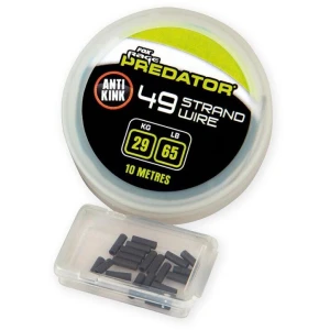 Fir Struna FOX RAGE 49 Strand Steel Wire, Crimps Size 1, 29kgs/65lbs, 10m
