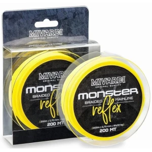 FIR TEXTIL MIVARDI MONSTER REFLEX YELLOW CATFISH BRAID 200m  0.70mm  83kg FIR TEXTIL MIVARDI MONSTER REFLEX YELLOW CATFISH BRAID 200m  0.70mm  83kg