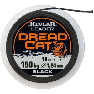 Fir Inaintas Konger Kevlar Dread Cat Leader Negru, 10m, 0.78mm, 80kg Fir Inaintas Konger Kevlar Dread Cat Leader Negru, 10m, 0.78mm, 80kg