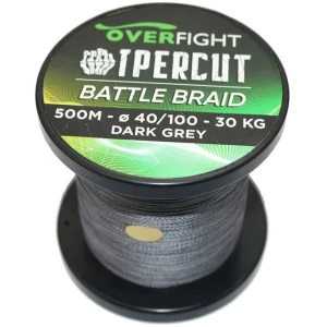 Fir Multifilament OVERFIGHT Ipercut Battle 4X Gri, 30kg, 0.40mm, 500m