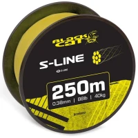 Fir Textil Black Cat S-line Yellow, 250m, 0.38mm, 40kg/88lb