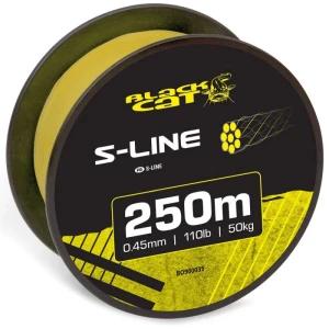 Fir Textil BLACK CAT S-Line Yellow, 250m, 0.45mm, 50kg/110lb