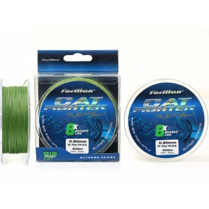 Fir Textil FORMAX Cat Fighter Braid X8, Verde, 86.18kg, 0.80mm, 200m