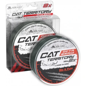 Fir Textil MIKADO Cat Territory Octa Braid, Green, 0.50mm, 53.3kg, 300m Fir Textil MIKADO Cat Territory Octa Braid, Green, 0.50mm, 53.3kg, 300m