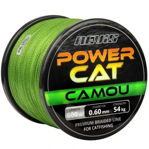 Fir Textil NEVIS Powercat, Camou Green, 600m, 0.40mm, 38.00kg