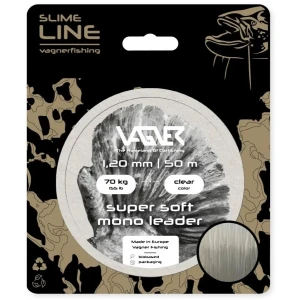 Leader VAGNER Super Soft Mono Leader Clear, 40kg, 0.80mm, 50m