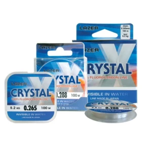 FIR  FLUOROCARBON LAZER CRYSTAL 0.249MM 30MT FIR  FLUOROCARBON LAZER CRYSTAL 0.249MM 30MT