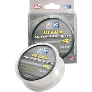 FIR MONOFILAMENT ASSO ULTRA MOLECULAR SHIELD - Dark Green 0.18mm 150m 5.1Kg FIR MONOFILAMENT ASSO ULTRA MOLECULAR SHIELD - Dark Green 0.18mm 150m 5.1Kg