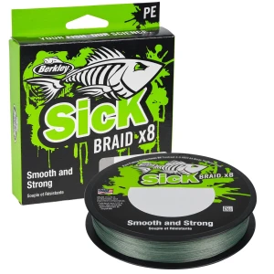 Fir Textil BERKLEY Sick Braid, Moss Green, 0.19mm, 18.00kg 2000m Fir Textil BERKLEY Sick Braid, Moss Green, 0.19mm, 18.00kg 2000m