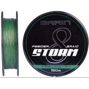 Fir Textil BRAIN Storm 8X Green, 11.1kg, 0.16mn, 150m