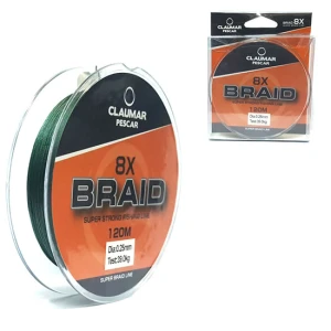 Fir Textil Claumar Pescar 8X Super Braid Strong 120M 47.0Kg 0.30MM Fir Textil Claumar Pescar 8X Super Braid Strong 120M 47.0Kg 0.30MM