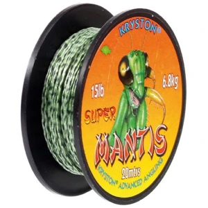 Fir Textil Cu Camasa Kryston Super Mantis Coated Braid, Weed Green, 20m, 15lbs Fir Textil Cu Camasa Kryston Super Mantis Coated Braid, Weed Green, 20m, 15lbs