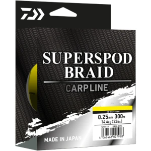 Fir Textil DAIWA Superspod 4XBraid, Galben, 0.25mm, 14.50kg, 300m