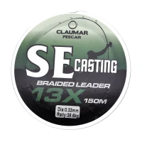 Fir Textil Inaintas Claumar Pescar 13X Braided Leader SE CASTING Verde 150M 28.5Kg  0.25MM